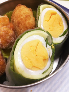 お弁当のおかず*可愛いスティックゆで卵-レシピのメイン写真