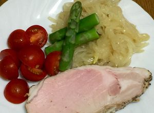 電子レンジで低温調理・豚ロースのロースト-レシピのメイン写真