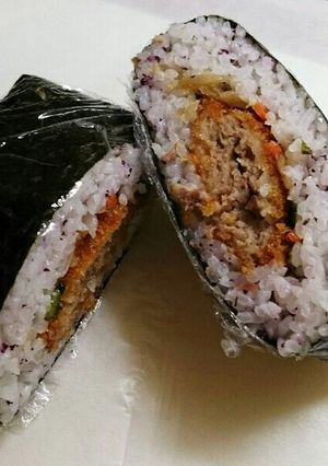 時短！冷凍コロッケのおにぎらず♪-レシピのメイン写真