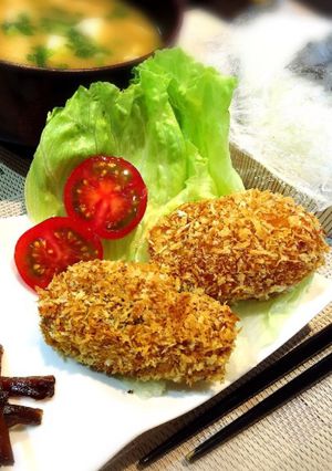 かぼちゃの煮物リメイクはヘルシーコロッケ-レシピのメイン写真