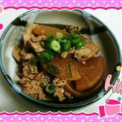 รูปของ 豚バラと大根のほっこり煮♥( º∀º )