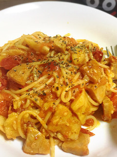 アヒージョの残り物パスタ-レシピのメイン写真