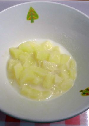 ＊離乳食中期＊じゃがいものミルク煮　給食-レシピのメイン写真