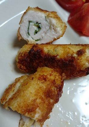 鶏むね肉の大葉チーズ巻きフライ★-レシピのメイン写真