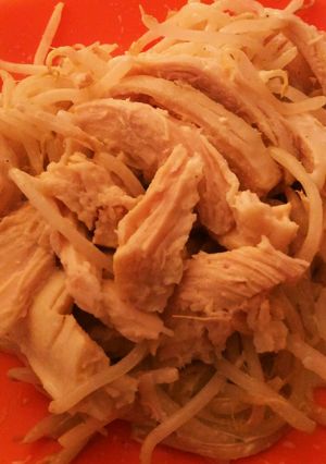 ごまが香るもやしのサラダチキン-レシピのメイン写真