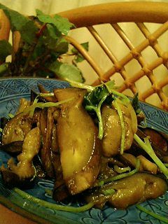 茄子とみつばで醤油炒め♪-レシピのメイン写真
