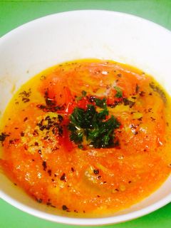 レンジで簡単✨トマト丸ごと美容スープ✨-レシピのメイン写真