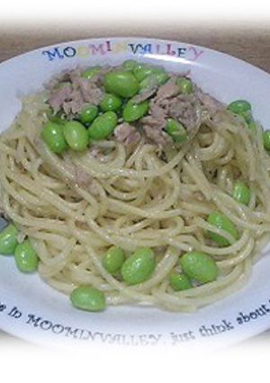 枝豆とツナの簡単スパゲティー-レシピのメイン写真