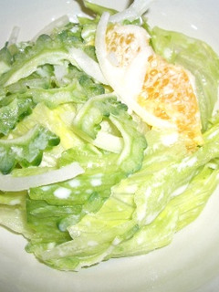 ゴーヤカルピスサラダ-レシピのメイン写真