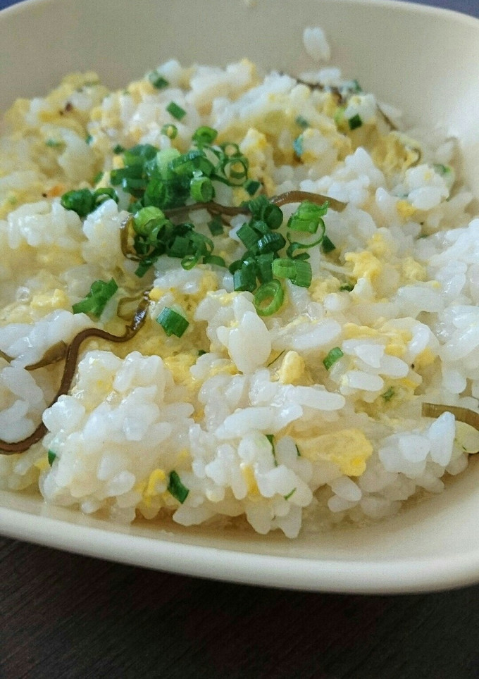 簡単！干しエビと塩こんぶの雑炊-レシピのメイン写真
