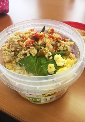 ヘルシー☆木綿豆腐入鶏そぼろ-レシピのメイン写真