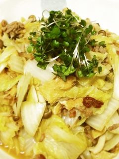 ひき肉と油揚げの白菜炒め-レシピのメイン写真