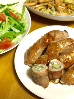 簡単!家族好評★茄子&大葉のチーズ肉巻き-レシピのメイン写真