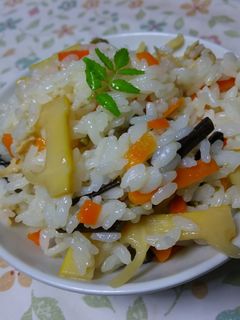 筍とわらびの混ぜご飯-レシピのメイン写真