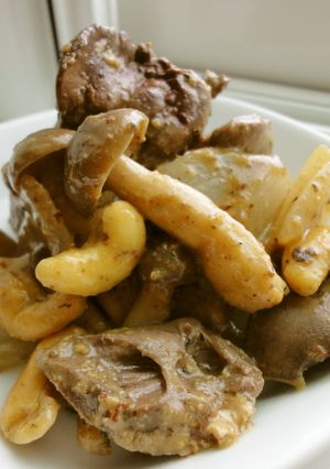 鶏レバーとカシューナッツの粒マスタード-レシピのメイン写真