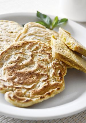 ルバーブとさつま芋のパンケーキ-レシピのメイン写真