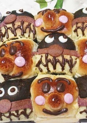 アンパンマン＆バイキンマンのちぎりパン-レシピのメイン写真