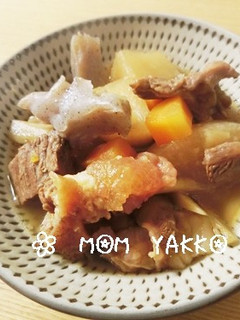 圧力鍋で☆お汁も飲める牛すじ煮込み-レシピのメイン写真