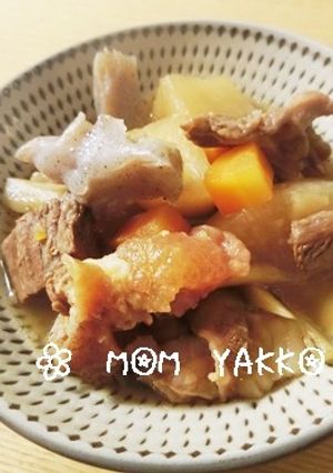 圧力鍋で☆お汁も飲める牛すじ煮込み-レシピのメイン写真