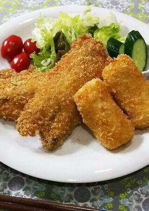 鯵フライとコーンクリームコロッケ！-レシピのメイン写真