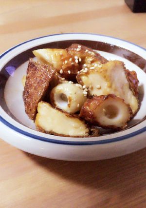厚揚げとちくわのごま風味照り焼き☆-レシピのメイン写真