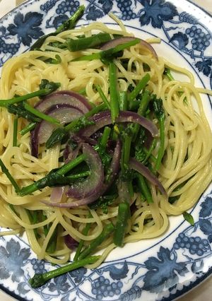 青菜の時短パスタ-レシピのメイン写真