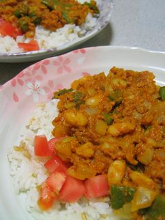 電子レンジで☆豆入りキーマカレー-レシピのメイン写真