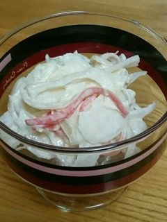 新玉ねぎとカニかまのマヨサラダ-レシピのメイン写真