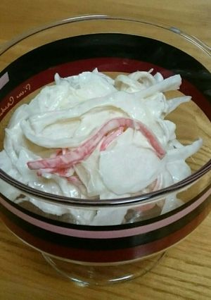 新玉ねぎとカニかまのマヨサラダ-レシピのメイン写真