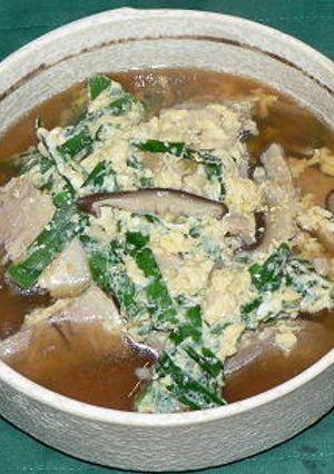 豚バラ肉入りニラの卵とじ-レシピのメイン写真