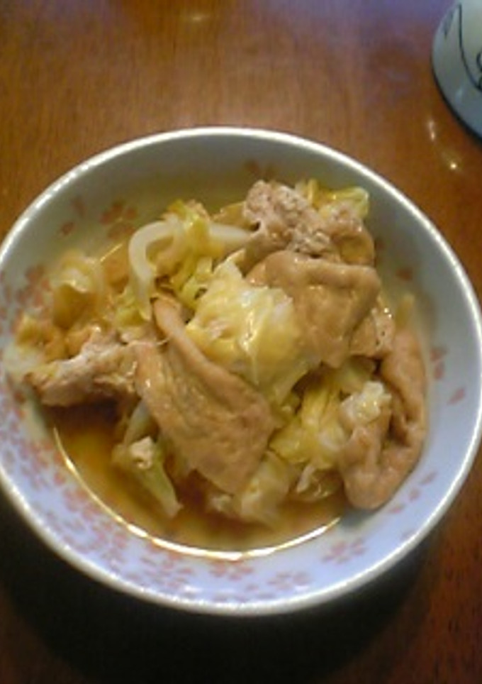 キャベツと油揚げの煮物-レシピのメイン写真