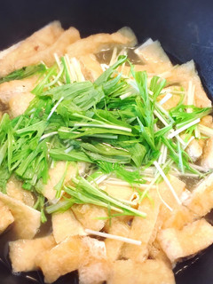 京風♪お揚げさんと水菜のおひたし♪-レシピのメイン写真