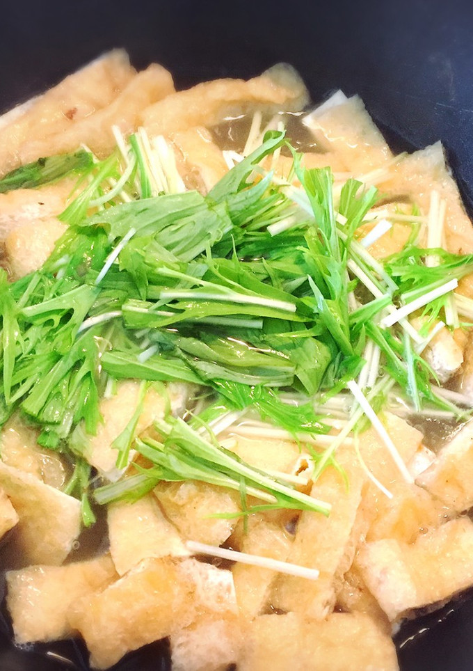 京風♪お揚げさんと水菜のおひたし♪-レシピのメイン写真