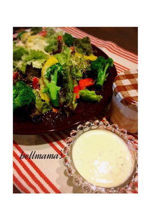 プロテインドレッシングでシーザーサラダ-レシピのメイン写真