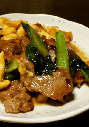 簡単中華風!コマこまたまごのにんつゆ炒め-レシピのメイン写真
