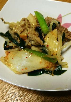 豚肉とニラともやしとか-レシピのメイン写真