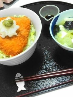 わさびおろしでさっぱり大人のアジフライ丼-レシピのメイン写真