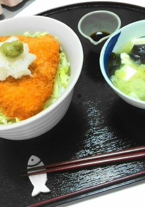 わさびおろしでさっぱり大人のアジフライ丼-レシピのメイン写真