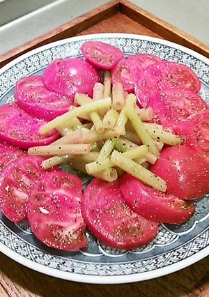 ふきとトマトのサラダ-レシピのメイン写真