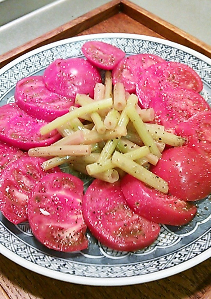 ふきとトマトのサラダ-レシピのメイン写真