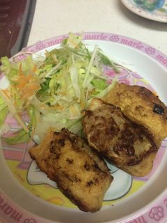 油揚げde餃子&リメイク卵スープ-レシピのメイン写真