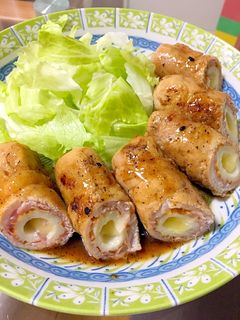 竹輪チーズの豚肉巻き-レシピのメイン写真