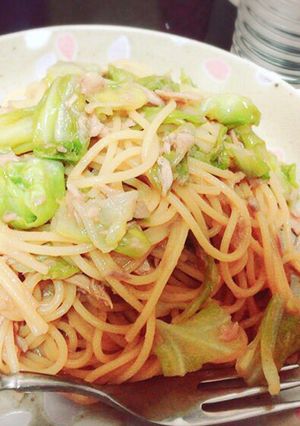 ズボラなキャベツとツナの和風パスタ-レシピのメイン写真