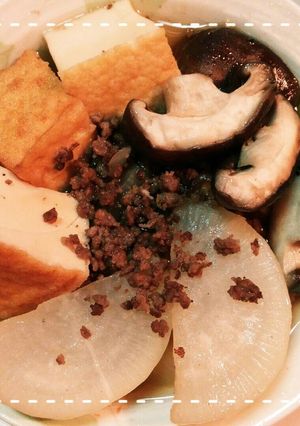レンジ時短で簡単！大根と厚揚げのそぼろ煮-レシピのメイン写真