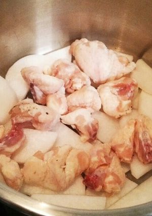 ぼんじりと大根の甘辛煮-レシピのメイン写真