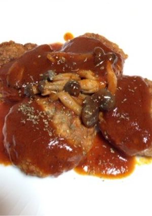 簡単！煮込みハンバーグ-レシピのメイン写真