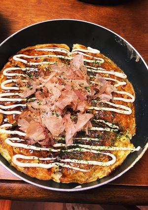 キャベツのオムレツ！お好み焼き風-レシピのメイン写真