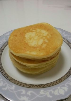 水切りヨーグルトでパンケーキ-レシピのメイン写真