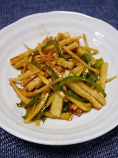 簡単!たけのこと竹輪の青椒肉絲風-レシピのメイン写真