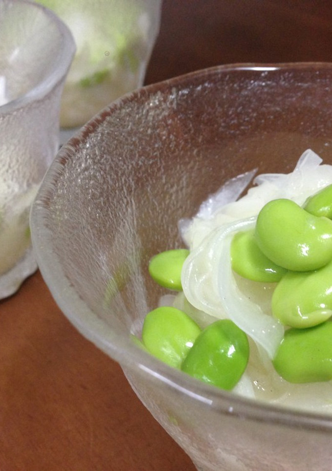 新玉ねぎと枝豆のサラダ♪-レシピのメイン写真